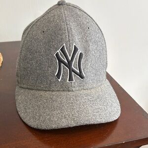 New Era Gray Wool New York Yankees Cap